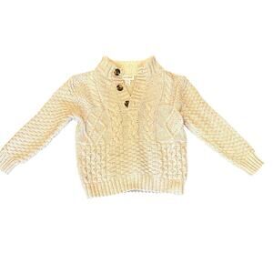 Cat & Jack Beige Cable Knit Sweater 5T